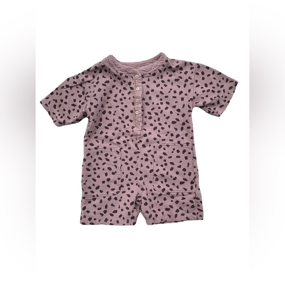 Zara Size 3-4 Leopard Print Shorts Romper